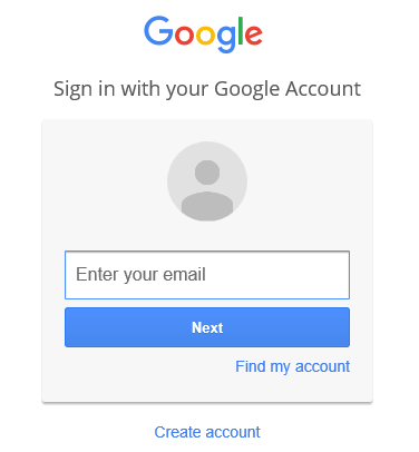 Sign in to Google