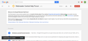 Webmaster Central Help Forum