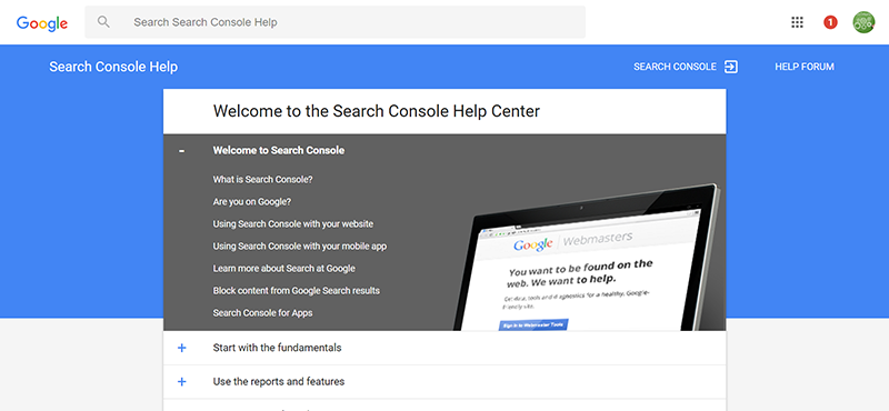 Search Console Help