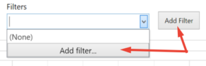Keyword Filtering: Add Filter